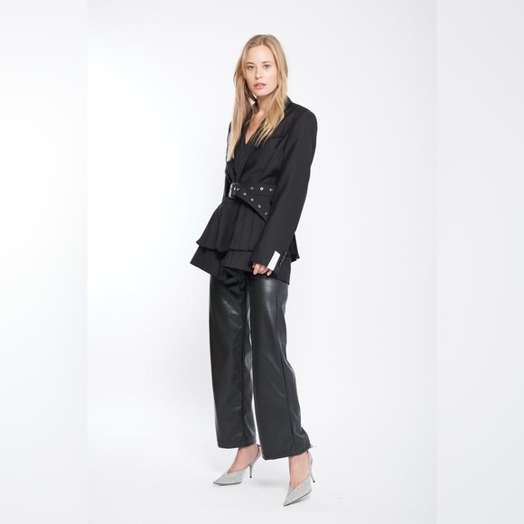 MOTHER Skippity Ankle pants in faux leather - Picture 4 of 10